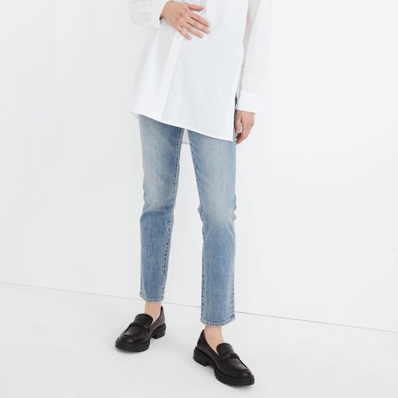 NWT Madewell the maternity perfect vintage jean in heathcote - Picture 2 of 7